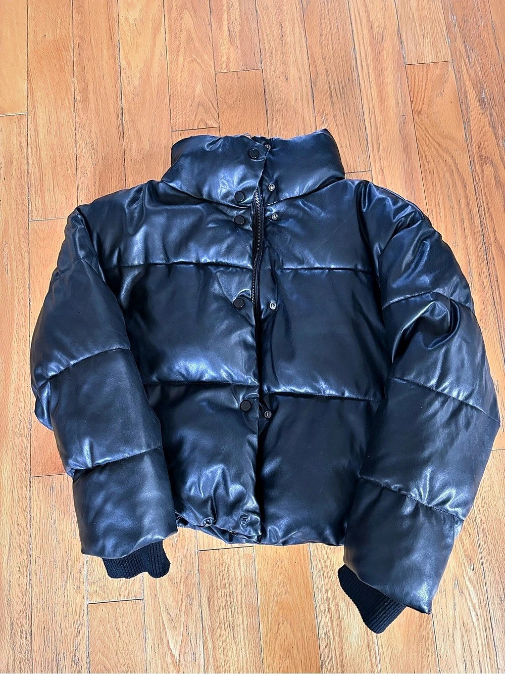 Zara Black Puffer Jacket Size Medium
